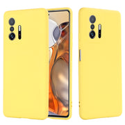 Custodia protettiva a copertura totale anticaduta in silicone liquido tinta unita, For ZTE Blade V30, For Xiaomi 11T 5G, For Xiaomi Redmi 10