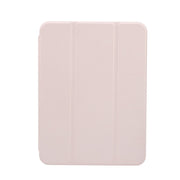 Custodia in pelle pressata elettrica a 3 pieghe Flip orizzontale TPU trasparente antiurto + custodia in pelle PU con supporto e slot per penna e funzione sleep / wake-up, For iPad mini 6 / mini 2024, For iPad mini 6