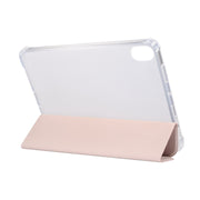 Custodia in pelle pressata elettrica a 3 pieghe Flip orizzontale TPU trasparente antiurto + custodia in pelle PU con supporto e slot per penna e funzione sleep / wake-up, For iPad mini 6 / mini 2024, For iPad mini 6