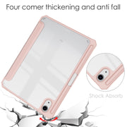 Custodia ribaltabile orizzontale in TPU acrilico + pelle PU a tre pieghe con supporto e slot per penna e funzione Sleep / Wake-up, For iPad mini 6 / mini 2024