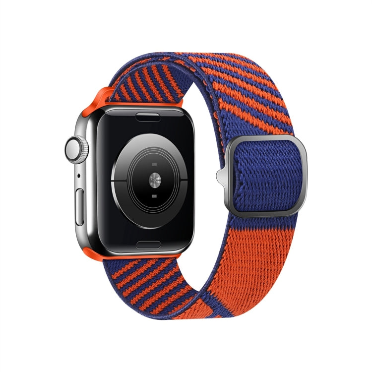 Cinturino da polso di ricambio in treccia di nylon bicolore per Apple Watch Series, 7 41mm / 6&SE&5&4 40mm / 3&2&1 38mm, 7 45mm / 6&SE&5&4 44mm / 3&2&1 42mm