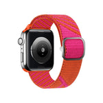 Cinturino da polso di ricambio in treccia di nylon bicolore per Apple Watch Series, 7 41mm / 6&SE&5&4 40mm / 3&2&1 38mm, 7 45mm / 6&SE&5&4 44mm / 3&2&1 42mm