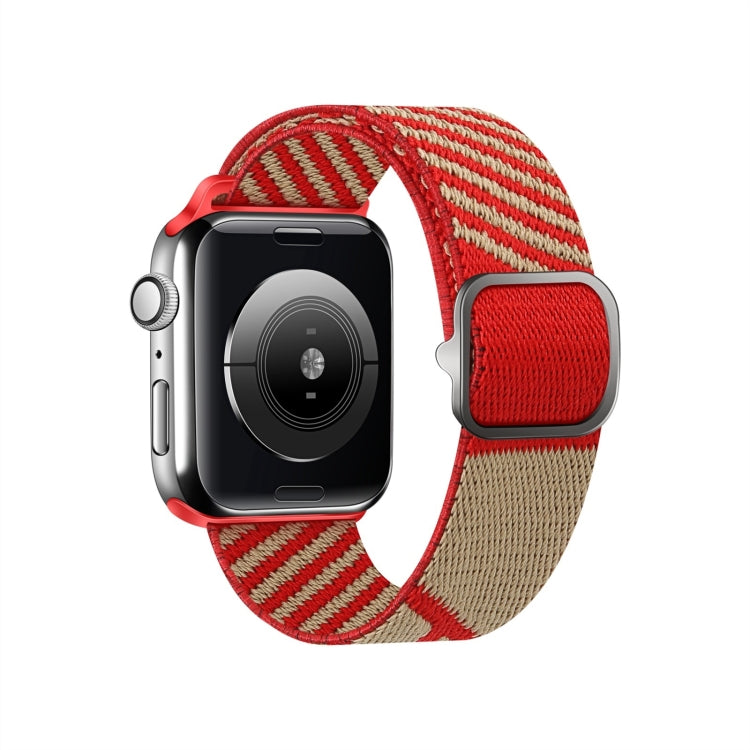 Cinturino da polso di ricambio in treccia di nylon bicolore per Apple Watch Series, 7 41mm / 6&SE&5&4 40mm / 3&2&1 38mm, 7 45mm / 6&SE&5&4 44mm / 3&2&1 42mm