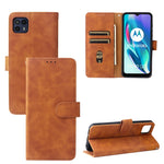 Tinta unita Skin Feel Fibbia magnetica Flip orizzontale Custodia in pelle PU con struttura in vitello con supporto e slot per schede e portafoglio, For Motorola Moto G50 5G, For Nokia C30, For Sharp Air Zero6, For ZTE Blade A31