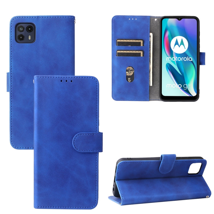 Tinta unita Skin Feel Fibbia magnetica Flip orizzontale Custodia in pelle PU con struttura in vitello con supporto e slot per schede e portafoglio, For Motorola Moto G50 5G, For Nokia C30, For Sharp Air Zero6, For ZTE Blade A31