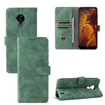 Tinta unita Skin Feel Fibbia magnetica Flip orizzontale Custodia in pelle PU con struttura in vitello con supporto e slot per schede e portafoglio, For Motorola Moto G50 5G, For Nokia C30, For Sharp Air Zero6, For ZTE Blade A31