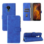 Tinta unita Skin Feel Fibbia magnetica Flip orizzontale Custodia in pelle PU con struttura in vitello con supporto e slot per schede e portafoglio, For Motorola Moto G50 5G, For Nokia C30, For Sharp Air Zero6, For ZTE Blade A31