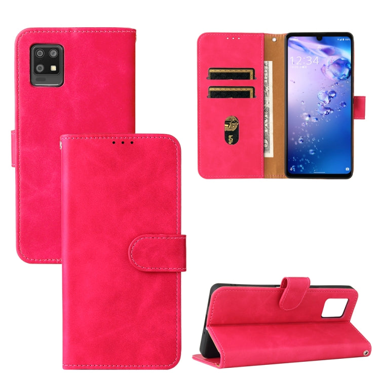 Tinta unita Skin Feel Fibbia magnetica Flip orizzontale Custodia in pelle PU con struttura in vitello con supporto e slot per schede e portafoglio, For Motorola Moto G50 5G, For Nokia C30, For Sharp Air Zero6, For ZTE Blade A31