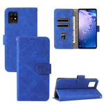 Tinta unita Skin Feel Fibbia magnetica Flip orizzontale Custodia in pelle PU con struttura in vitello con supporto e slot per schede e portafoglio, For Motorola Moto G50 5G, For Nokia C30, For Sharp Air Zero6, For ZTE Blade A31