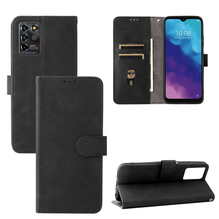 Tinta unita Skin Feel Fibbia magnetica Flip orizzontale Custodia in pelle PU con struttura in vitello con supporto e slot per schede e portafoglio, For ZTE Blade V30 Vita, For UMIDIGI Bison Pro