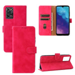 Tinta unita Skin Feel Fibbia magnetica Flip orizzontale Custodia in pelle PU con struttura in vitello con supporto e slot per schede e portafoglio, For ZTE Blade V30 Vita, For UMIDIGI Bison Pro