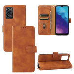 Tinta unita Skin Feel Fibbia magnetica Flip orizzontale Custodia in pelle PU con struttura in vitello con supporto e slot per schede e portafoglio, For ZTE Blade V30 Vita, For UMIDIGI Bison Pro