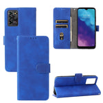 Tinta unita Skin Feel Fibbia magnetica Flip orizzontale Custodia in pelle PU con struttura in vitello con supporto e slot per schede e portafoglio, For ZTE Blade V30 Vita, For UMIDIGI Bison Pro