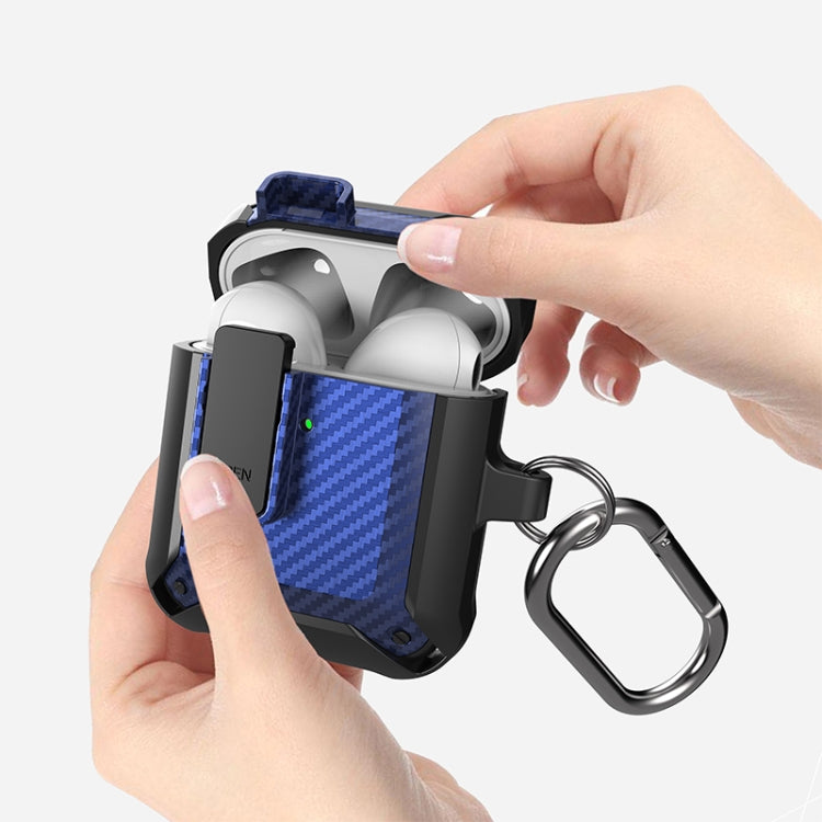 Custodia protettiva in fibra di carbonio per AirPods 1/2 e Pro