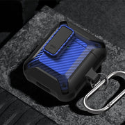 Auricolari wireless Custodia protettiva antiurto Bumblebee in fibra di carbonio con interruttore, For AirPods 1/2, For AirPods Pro