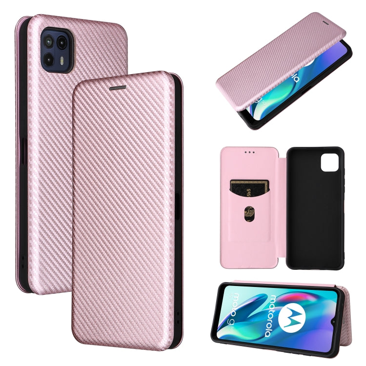 Struttura in fibra di carbonio Flip orizzontale magnetico Custodia in pelle TPU + PC + PU con slot per schede, For Motorola Moto G50 5G, For ZTE Blade A31, For ZTE Blade V30 Vita