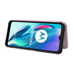 Struttura in fibra di carbonio Flip orizzontale magnetico Custodia in pelle TPU + PC + PU con slot per schede, For Motorola Moto G50 5G, For ZTE Blade A31, For ZTE Blade V30 Vita