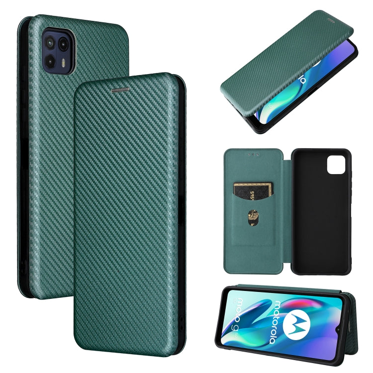 Struttura in fibra di carbonio Flip orizzontale magnetico Custodia in pelle TPU + PC + PU con slot per schede, For Motorola Moto G50 5G, For ZTE Blade A31, For ZTE Blade V30 Vita