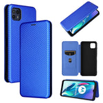 Struttura in fibra di carbonio Flip orizzontale magnetico Custodia in pelle TPU + PC + PU con slot per schede, For Motorola Moto G50 5G, For ZTE Blade A31, For ZTE Blade V30 Vita