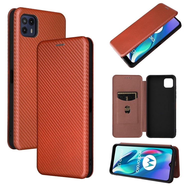 Struttura in fibra di carbonio Flip orizzontale magnetico Custodia in pelle TPU + PC + PU con slot per schede, For Motorola Moto G50 5G, For ZTE Blade A31, For ZTE Blade V30 Vita