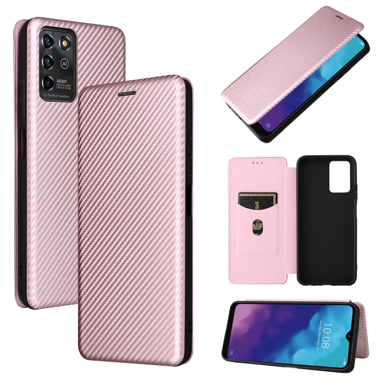 Struttura in fibra di carbonio Flip orizzontale magnetico Custodia in pelle TPU + PC + PU con slot per schede, For Motorola Moto G50 5G, For ZTE Blade A31, For ZTE Blade V30 Vita