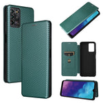 Struttura in fibra di carbonio Flip orizzontale magnetico Custodia in pelle TPU + PC + PU con slot per schede, For Motorola Moto G50 5G, For ZTE Blade A31, For ZTE Blade V30 Vita