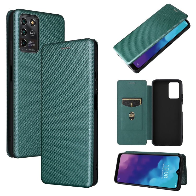 Struttura in fibra di carbonio Flip orizzontale magnetico Custodia in pelle TPU + PC + PU con slot per schede, For Motorola Moto G50 5G, For ZTE Blade A31, For ZTE Blade V30 Vita