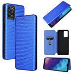 Struttura in fibra di carbonio Flip orizzontale magnetico Custodia in pelle TPU + PC + PU con slot per schede, For Motorola Moto G50 5G, For ZTE Blade A31, For ZTE Blade V30 Vita