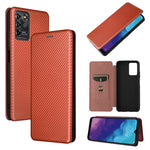 Struttura in fibra di carbonio Flip orizzontale magnetico Custodia in pelle TPU + PC + PU con slot per schede, For Motorola Moto G50 5G, For ZTE Blade A31, For ZTE Blade V30 Vita