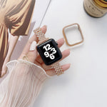 Cinturino da polso con cinturino da polso di ricambio in metallo pieno di diamanti Rhombus + custodia per Apple Watch Series, For Apple Watch Series 6 / 5 / 4 / Watch SE 40mm, For Apple Watch Series 6 / 5 / 4 / Watch SE 44mm, 3 & 2 & 1 42mm            ...
