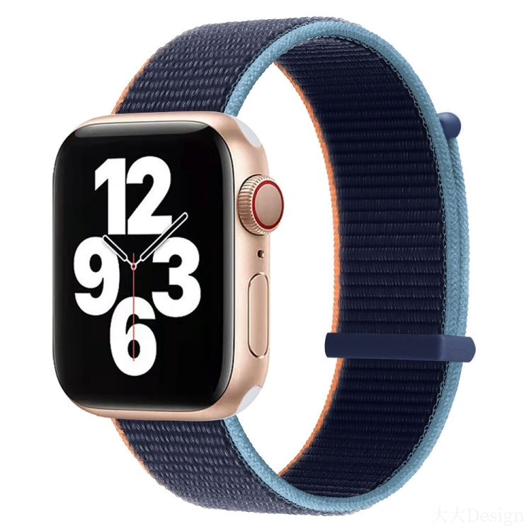 Cinturino di ricambio a doppia sezione con chiusura a strappo per Apple Watch Series, 7 41mm / 6&SE&5&4 40mm / 3&2&1 38mm