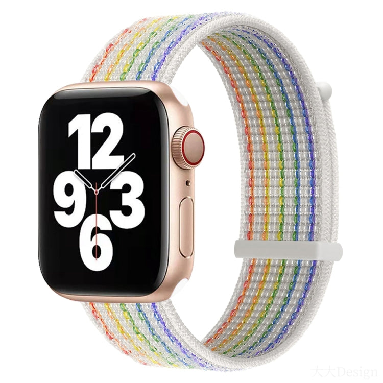 Cinturino di ricambio a doppia sezione con chiusura a strappo per Apple Watch Series, 7 41mm / 6&SE&5&4 40mm / 3&2&1 38mm