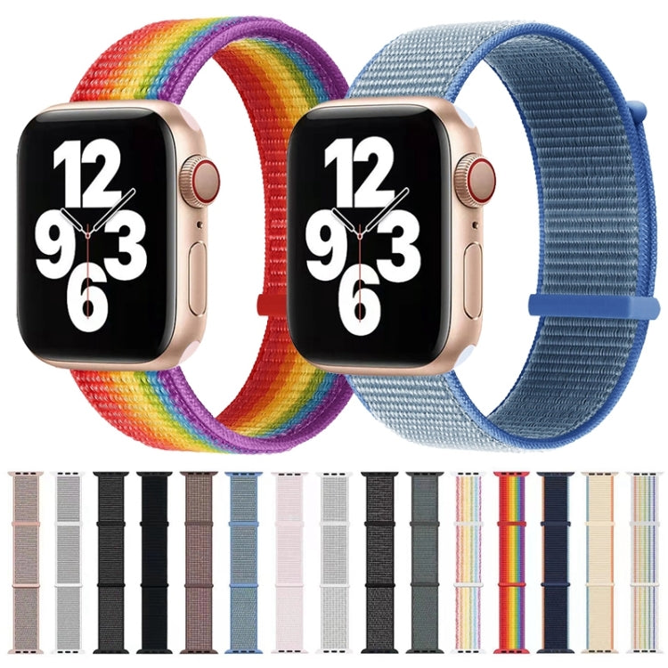 Cinturino di ricambio a doppia sezione con chiusura a strappo per Apple Watch Series, 7 41mm / 6&SE&5&4 40mm / 3&2&1 38mm