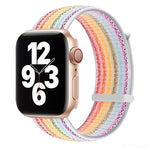 Cinturino di ricambio a doppia sezione con chiusura a strappo per Apple Watch Series, 7 45mm / 6&SE&5&4 44mm / 3&2&1 42mm