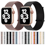 Cinturino di ricambio a doppia sezione con chiusura a strappo per Apple Watch Series, 7 45mm / 6&SE&5&4 44mm / 3&2&1 42mm