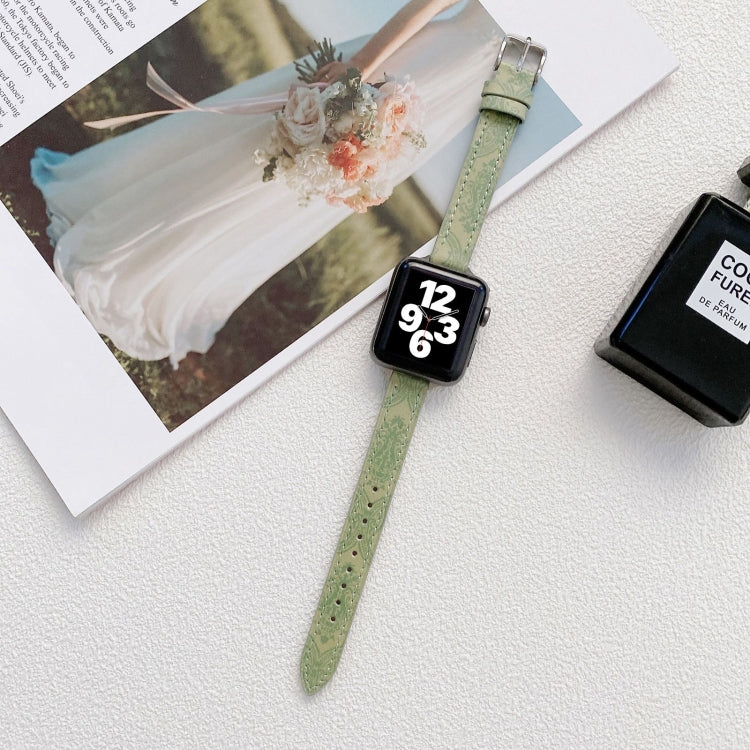 Cinturino in pelle sottile per Apple Watch serie 7-3