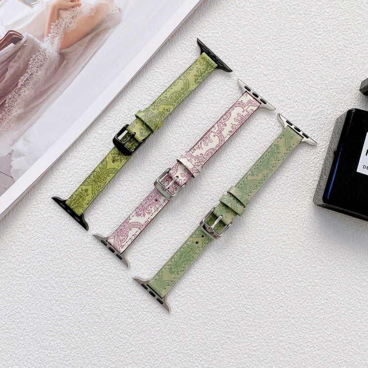 Cinturino in pelle sottile per Apple Watch serie 7-3