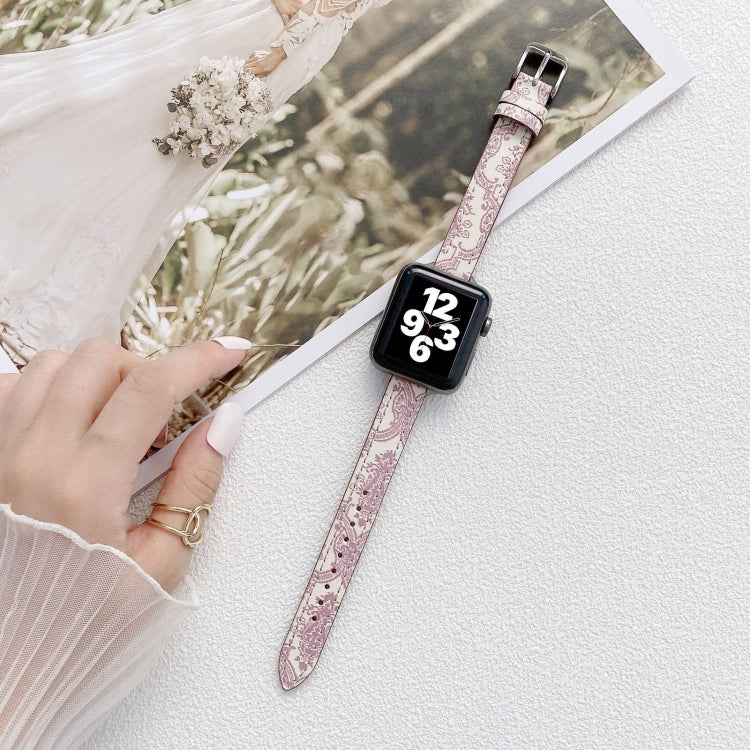 Cinturino in pelle sottile per Apple Watch serie 7-3