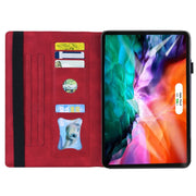Custodia in pelle pieghevole orizzontale antiurto da lavoro con supporto e slot per schede, cornice per foto e slot per penna, For iPad mini 6 / mini 2024, For Xiaomi Mi Pad 5 / 5 Pro