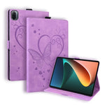 Custodia in pelle a libro orizzontale con motivo a farfalla Love con supporto e funzione Sleep / Wake-up, For Xiaomi Pad 5 / Pad 5 Pro