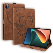 Custodia in pelle a libro orizzontale con motivo a farfalla Love con supporto e funzione Sleep / Wake-up, For Xiaomi Pad 5 / Pad 5 Pro