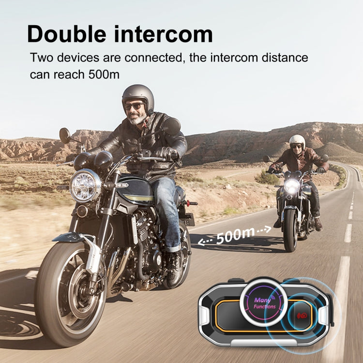 Casco moto V9 Pro Bluetooth Walkie-talkie Supporto FM, Helmet Bluetooth Walkie-talkie