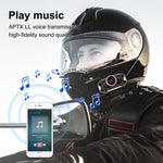 Casco moto V9 Pro Bluetooth Walkie-talkie Supporto FM, Helmet Bluetooth Walkie-talkie