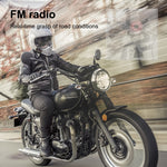 Casco moto V9 Pro Bluetooth Walkie-talkie Supporto FM, Helmet Bluetooth Walkie-talkie