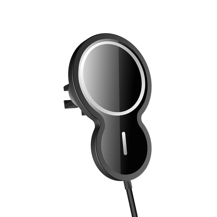 W34 Supporto per telefono cellulare per caricabatterie wireless per auto magnetico a forma di zucca invertita