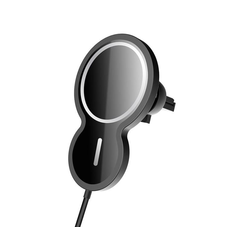 W34 Supporto per telefono cellulare per caricabatterie wireless per auto magnetico a forma di zucca invertita