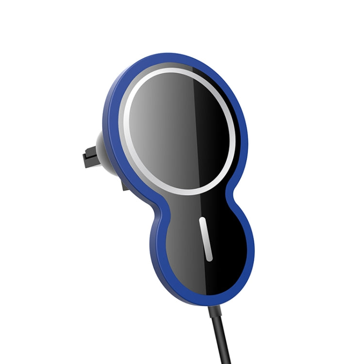 W34 Supporto per telefono cellulare per caricabatterie wireless per auto magnetico a forma di zucca invertita