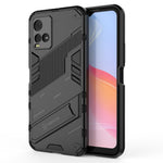 Punk Armor 2 in 1 PC + custodia antiurto in TPU con supporto invisibile, For vivo Y21