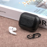 Custodia protettiva in pelle per auricolari wireless Apple AirPods Pro con gancio