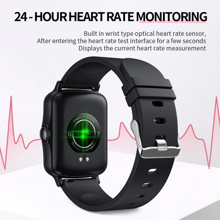 PTone Touch screen HD da 1,44 pollici IP67 Orologio intelligente impermeabile, supporto monitoraggio del sonno / monitoraggio della frequenza cardiaca / monitoraggio della pressione sanguigna